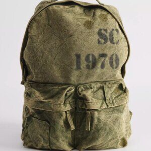 New Standard Cloth Canvas Surplus Backpack olive green